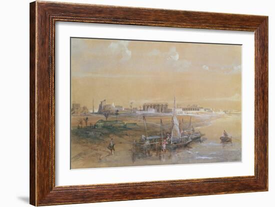 Luxor on the Nile, 1839-David Roberts-Framed Giclee Print