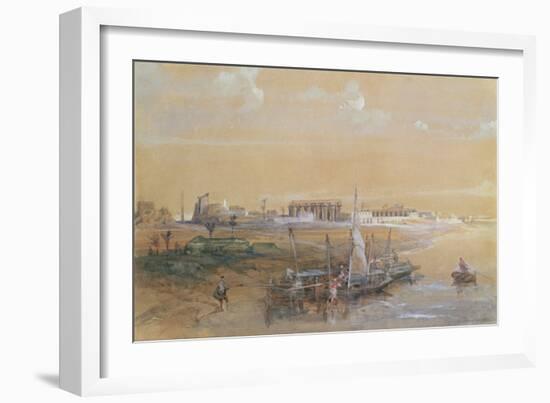 Luxor on the Nile, 1839-David Roberts-Framed Giclee Print