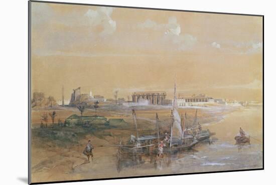 Luxor on the Nile, 1839-David Roberts-Mounted Giclee Print