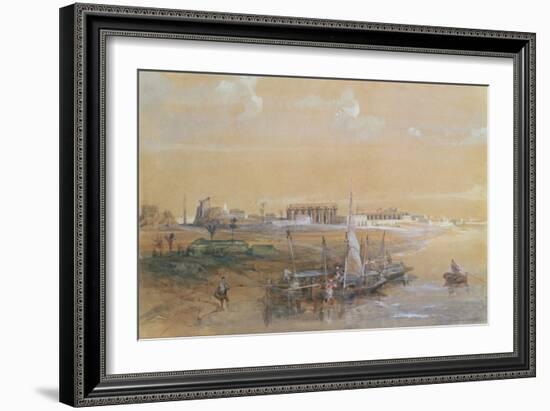 Luxor on the Nile, 1839-David Roberts-Framed Giclee Print