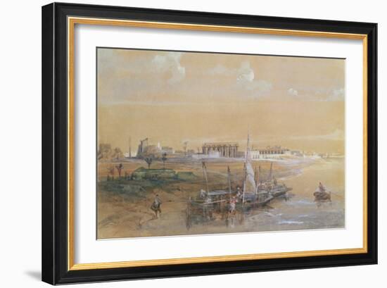 Luxor on the Nile, 1839-David Roberts-Framed Giclee Print