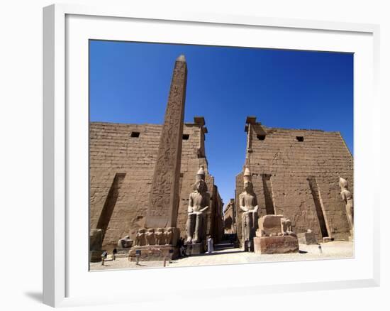 Luxor Temple, Luxor, Thebes, UNESCO World Heritage Site, Egypt, North Africa, Africa-Hans Peter Merten-Framed Photographic Print