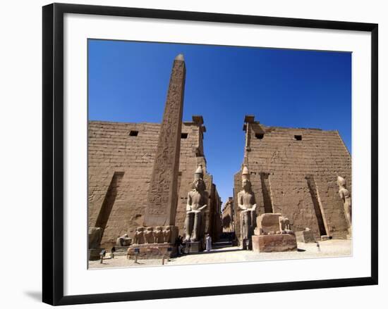 Luxor Temple, Luxor, Thebes, UNESCO World Heritage Site, Egypt, North Africa, Africa-Hans Peter Merten-Framed Photographic Print