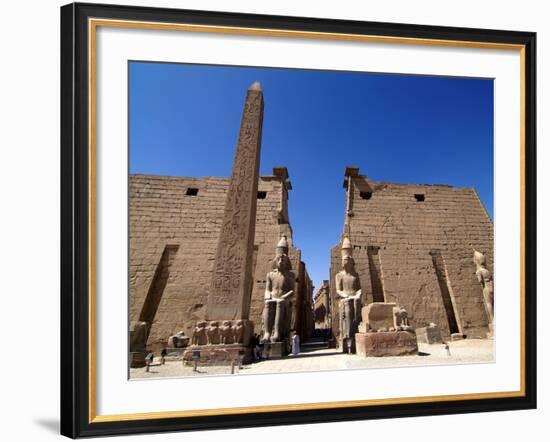 Luxor Temple, Luxor, Thebes, UNESCO World Heritage Site, Egypt, North Africa, Africa-Hans Peter Merten-Framed Photographic Print