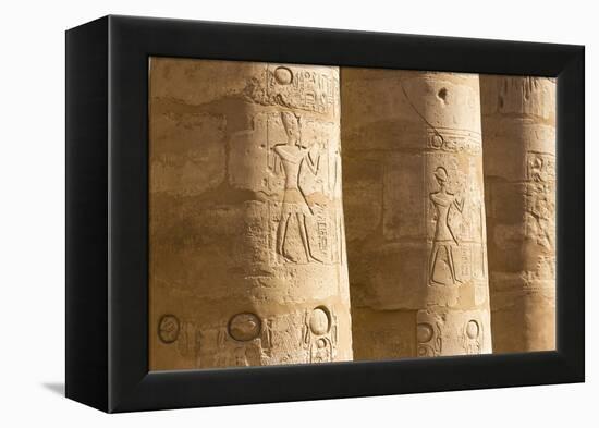 Luxor Temple, UNESCO World Heritage Site, Luxor, Egypt, North Africa, Africa-Jane Sweeney-Framed Premier Image Canvas