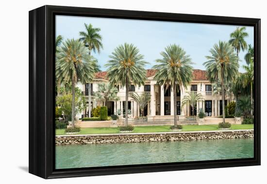 Luxurious Mansion by the Seaside on Star Island, Miami, Home of the Rich and Famous-Kamira-Framed Premier Image Canvas