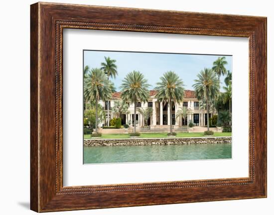 Luxurious Mansion by the Seaside on Star Island, Miami, Home of the Rich and Famous-Kamira-Framed Photographic Print