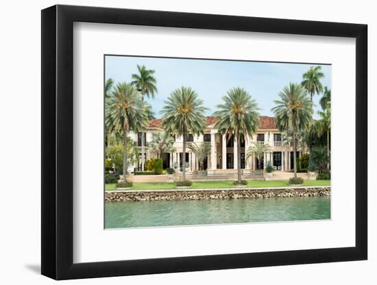 Luxurious Mansion by the Seaside on Star Island, Miami, Home of the Rich and Famous-Kamira-Framed Photographic Print