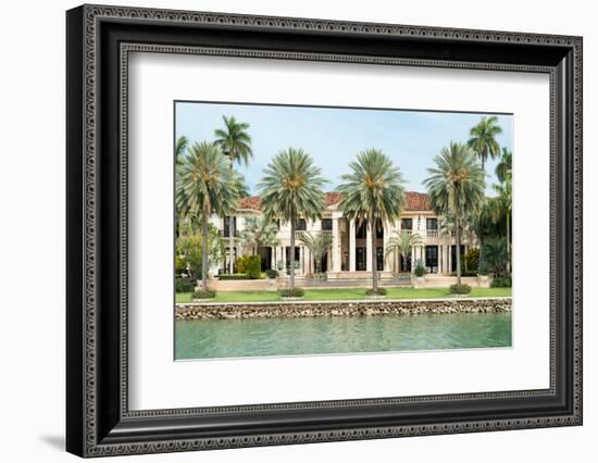 Luxurious Mansion by the Seaside on Star Island, Miami, Home of the Rich and Famous-Kamira-Framed Photographic Print