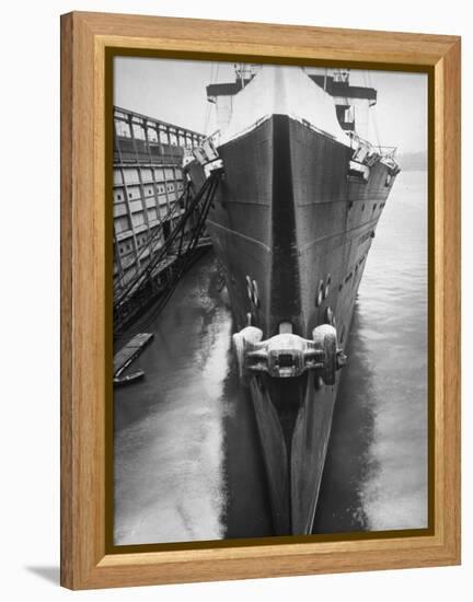 Luxury Liner Leviathan, Built in 1913 by German Imperialist Wilhelm II as the S.S. Veterland-Margaret Bourke-White-Framed Premier Image Canvas