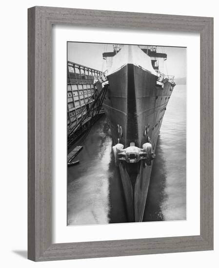 Luxury Liner Leviathan, Built in 1913 by German Imperialist Wilhelm II as the S.S. Veterland-Margaret Bourke-White-Framed Photographic Print
