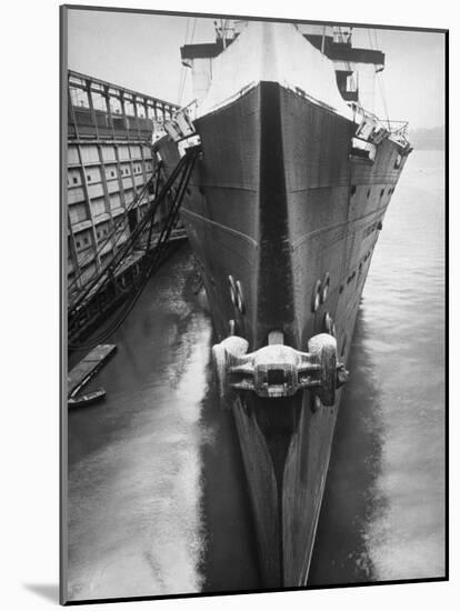 Luxury Liner Leviathan, Built in 1913 by German Imperialist Wilhelm II as the S.S. Veterland-Margaret Bourke-White-Mounted Photographic Print