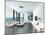 Luxury Living Room Interior with White Couch and Seascape View-PlusONE-Mounted Photographic Print