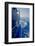 Luxury Navy Blue Sail Yacht is Sailing on High Speed in a Blue Sea with Waves Reflected in a Smooth-Artem Avetisyan-Framed Photographic Print