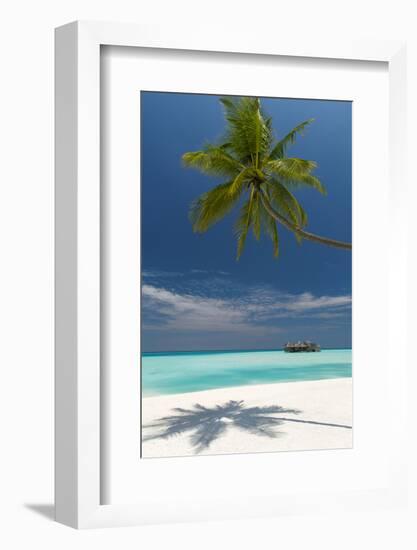 Luxury Over-Water Bungalow at Gili Lankanfushi Resort Maldives and Beach with Palm Trees-Sakis Papadopoulos-Framed Photographic Print