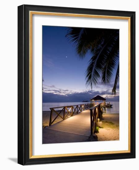 Luxury Resort, Malolo Island, Mamanuca Group, Fiji-Michele Falzone-Framed Photographic Print