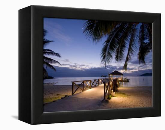 Luxury Resort, Malolo Island, Mamanuca Group, Fiji-Michele Falzone-Framed Premier Image Canvas