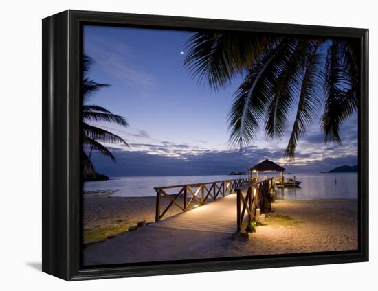 Luxury Resort, Malolo Island, Mamanuca Group, Fiji-Michele Falzone-Framed Premier Image Canvas