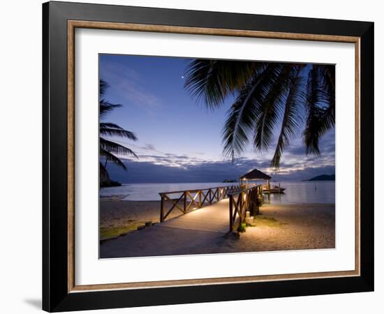 Luxury Resort, Malolo Island, Mamanuca Group, Fiji-Michele Falzone-Framed Photographic Print