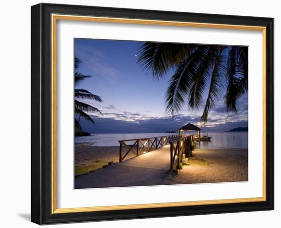 Luxury Resort, Malolo Island, Mamanuca Group, Fiji-Michele Falzone-Framed Photographic Print