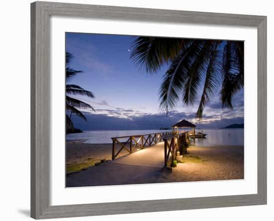 Luxury Resort, Malolo Island, Mamanuca Group, Fiji-Michele Falzone-Framed Photographic Print