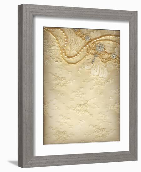 Luxury Wedding Background-Alisa Foytik-Framed Art Print