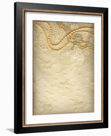 Luxury Wedding Background-Alisa Foytik-Framed Art Print