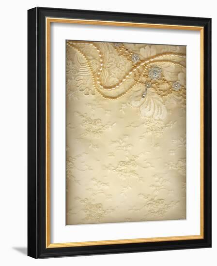 Luxury Wedding Background-Alisa Foytik-Framed Art Print