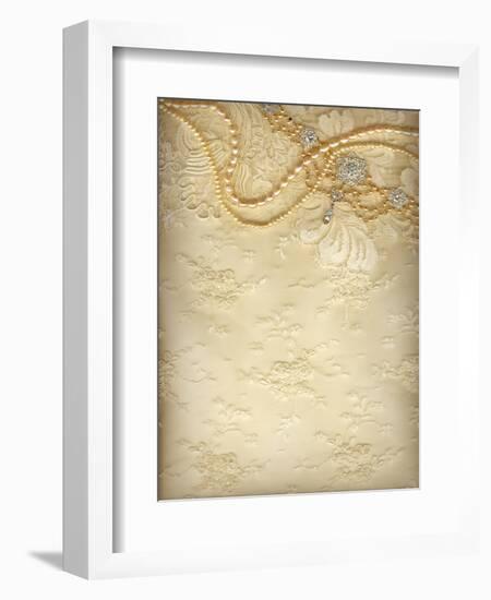 Luxury Wedding Background-Alisa Foytik-Framed Art Print