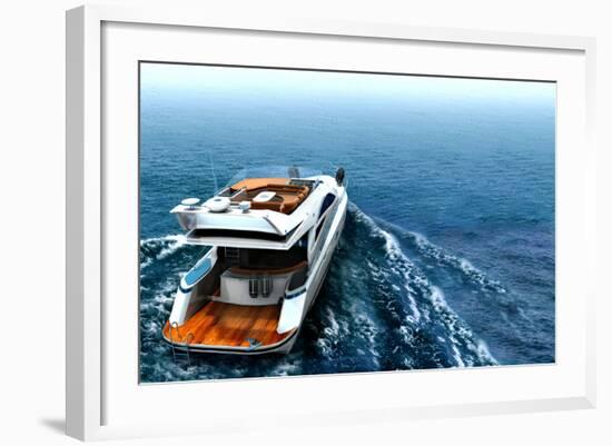 Luxury Yacht-ArchMan-Framed Photographic Print