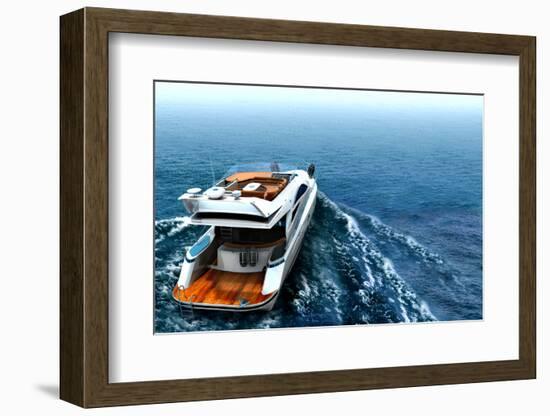 Luxury Yacht-ArchMan-Framed Photographic Print