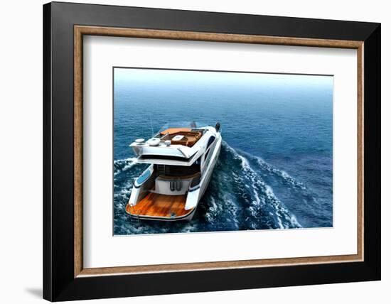 Luxury Yacht-ArchMan-Framed Photographic Print