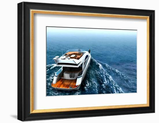 Luxury Yacht-ArchMan-Framed Photographic Print