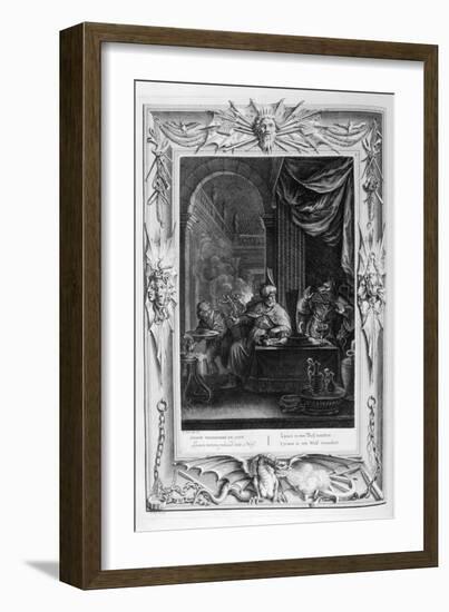 Lycaon Metamorphosed into a Wolf, 1733-Bernard Picart-Framed Giclee Print