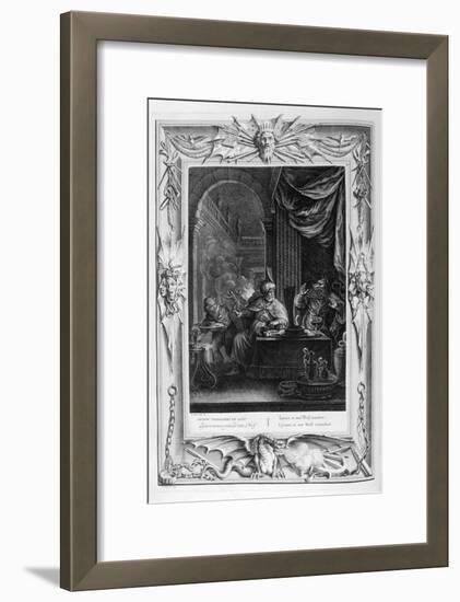 Lycaon Metamorphosed into a Wolf, 1733-Bernard Picart-Framed Giclee Print