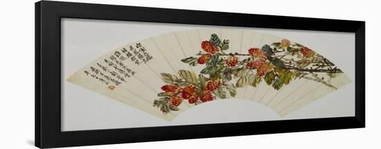 Lychee - from 'Flowers and Calligraphy'-Wu Changshuo-Framed Giclee Print