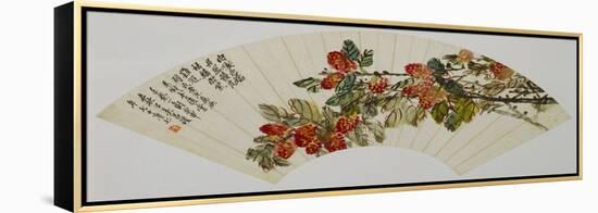 Lychee - from 'Flowers and Calligraphy'-Wu Changshuo-Framed Premier Image Canvas