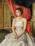 Queen Elizabeth II-Lydia de Burgh-Framed Premier Image Canvas