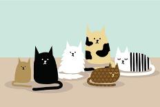 Vector Cats-lyeyee-Art Print