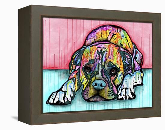 Lying Boxer-Dean Russo-Framed Premier Image Canvas