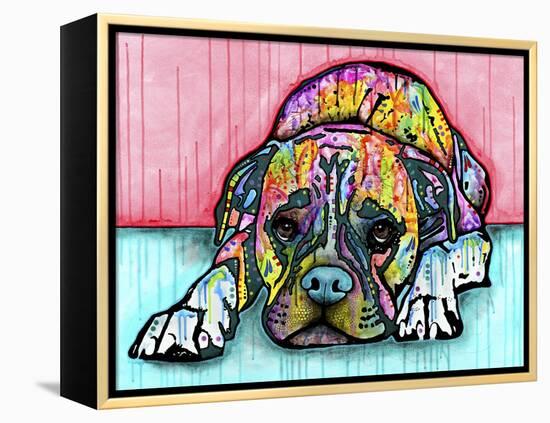 Lying Boxer-Dean Russo-Framed Premier Image Canvas