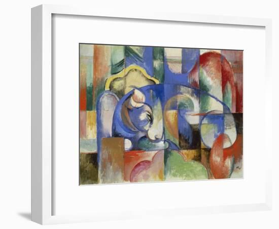 Lying Bull, 1913-Franz Marc-Framed Giclee Print