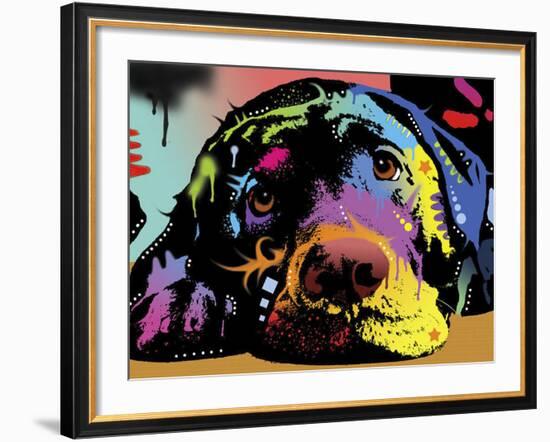 Lying Lab-Dean Russo-Framed Giclee Print