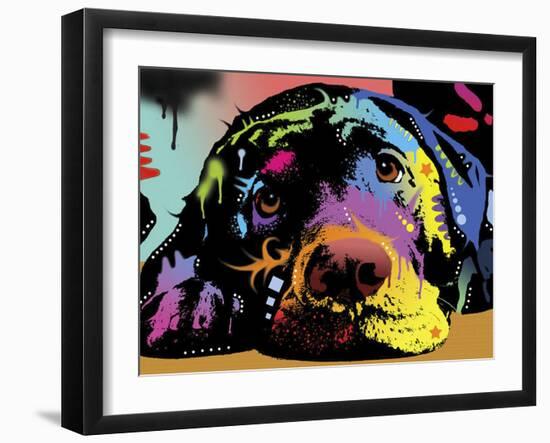 Lying Lab-Dean Russo-Framed Giclee Print