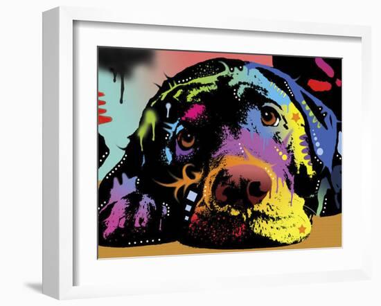 Lying Lab-Dean Russo-Framed Giclee Print