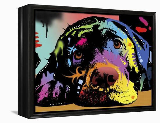 Lying Lab-Dean Russo-Framed Premier Image Canvas