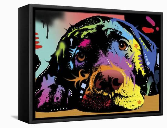 Lying Lab-Dean Russo-Framed Premier Image Canvas