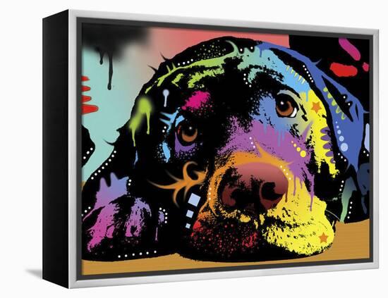 Lying Lab-Dean Russo-Framed Premier Image Canvas