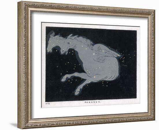 Lying Near the Head of the Figure of Andromeda Lies the Constellation of Pegasus-Charles F. Bunt-Framed Art Print