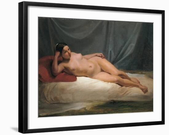 Lying Nude-Antonio Muzzi-Framed Art Print